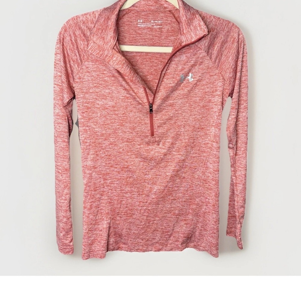 Under Armour Women's Heathered Red Long Sleeve Top
